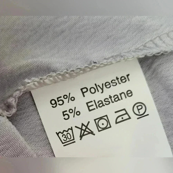 Size LARGE Women's Textured light silvery Gray Button Down Collared Shirt - Picture 6 of 9